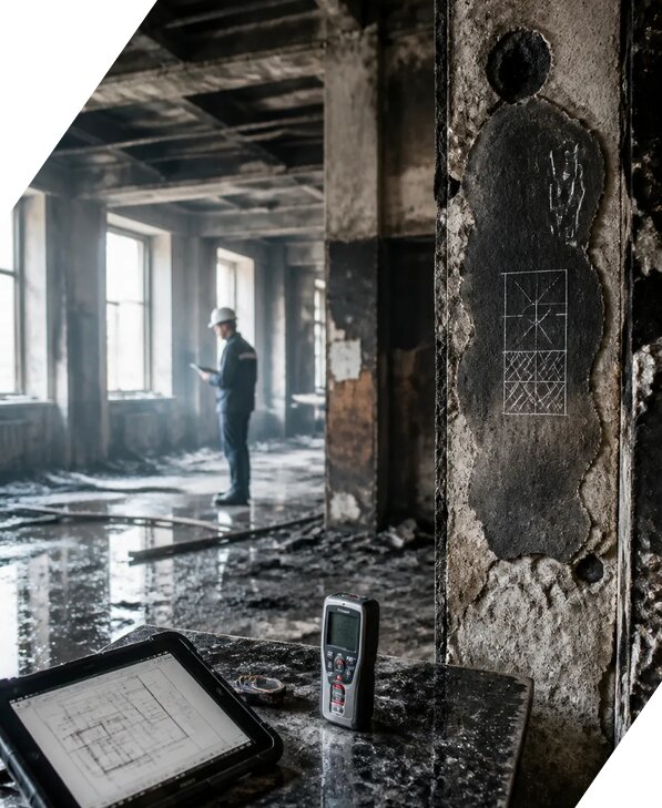 Обследование зданий после пожара в Новороссийске от 15312 р. | ЭкспертизаРоссия